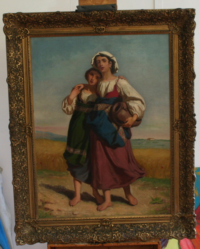 Gebobbeld schilderij herstellen